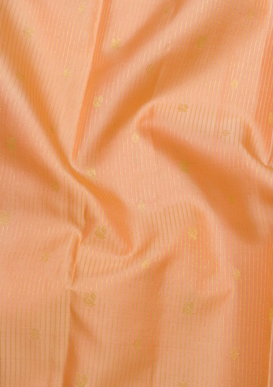 Peach Zariwork Kanjivaram Pure Silk Saree
