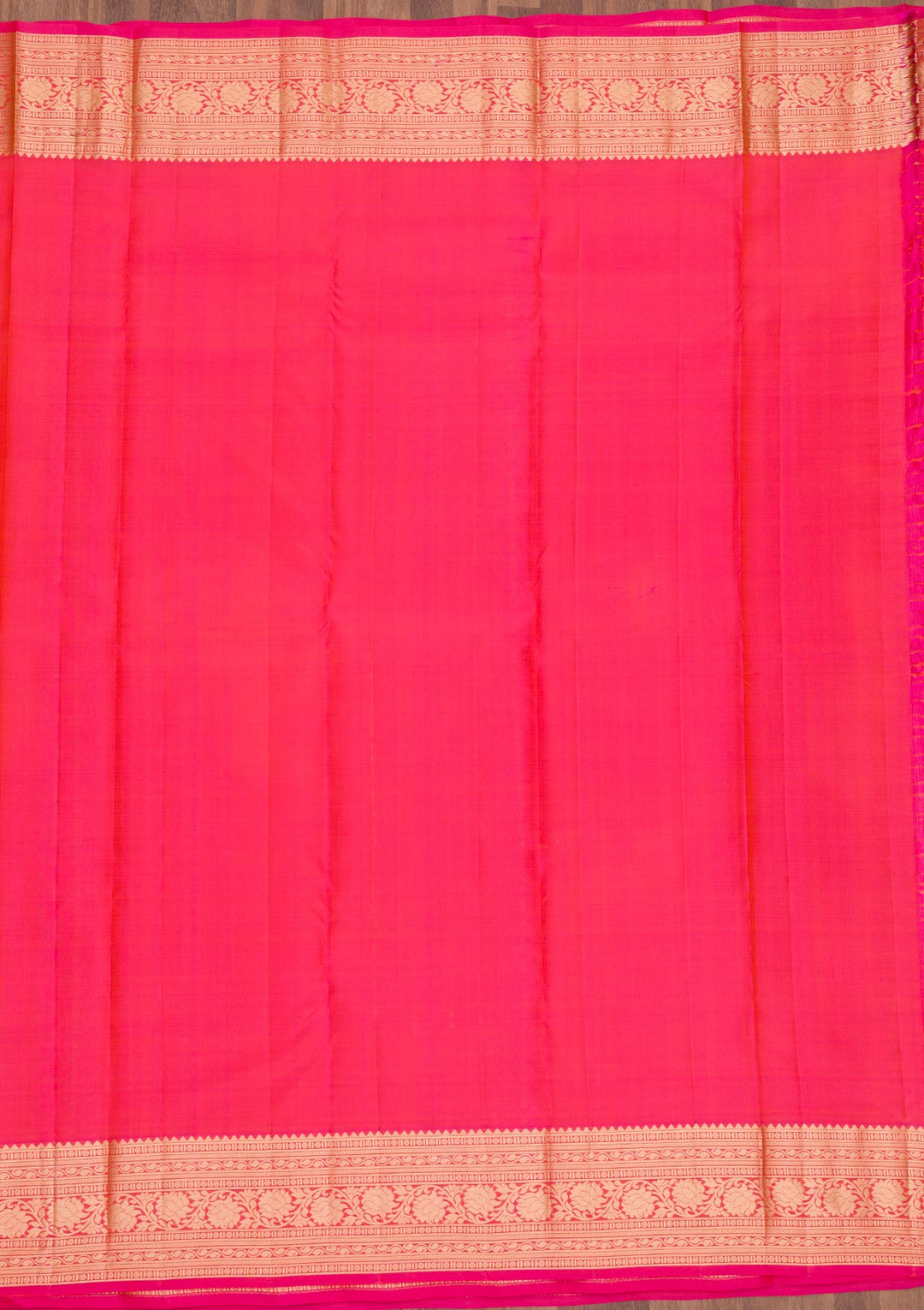 Peach Zariwork Pure Silk Saree