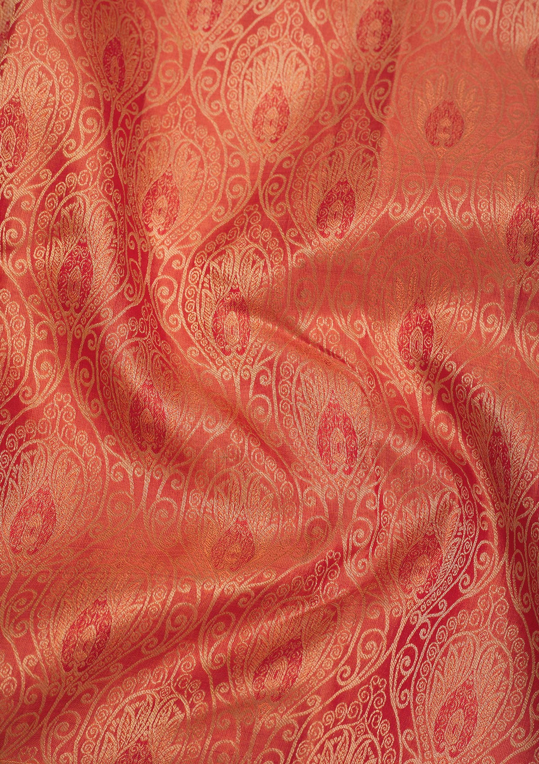 Orange Zariwork Pure Silk Saree
