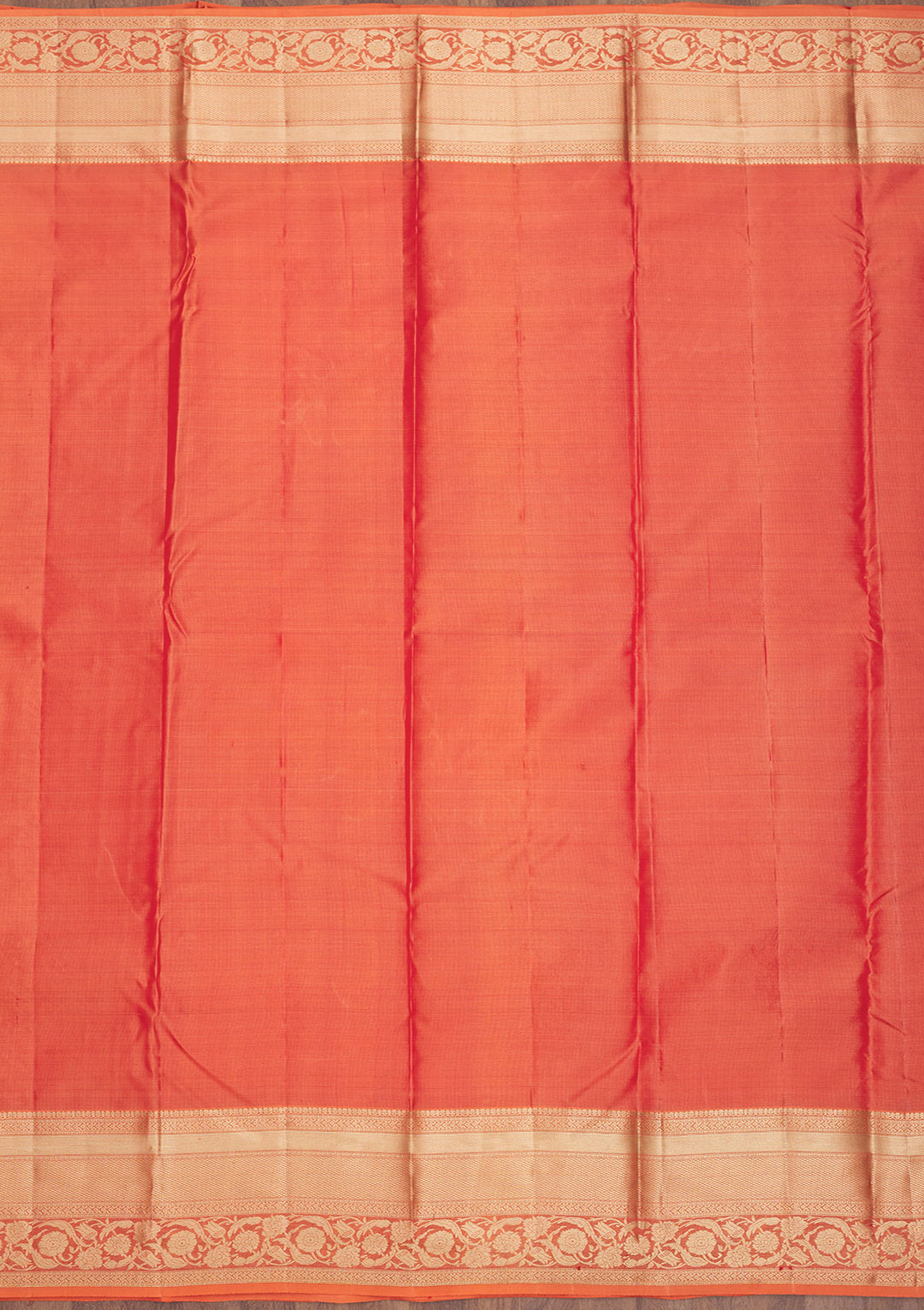 Orange Zariwork Pure Silk Saree
