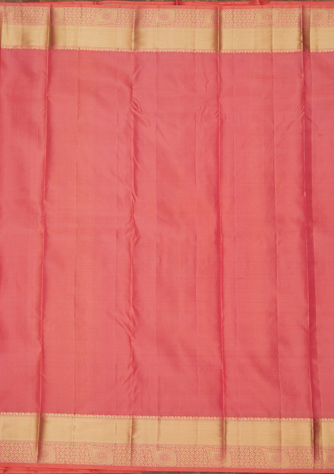 Peach Zariwork Pure Silk Saree