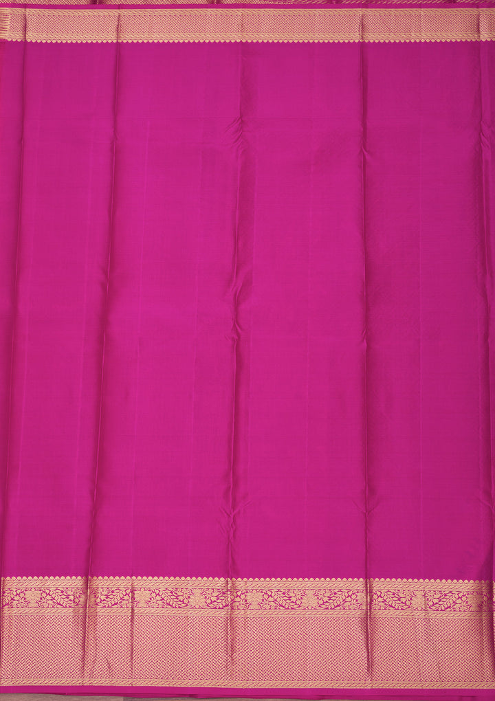 Peach Zariwork Pure Silk Saree