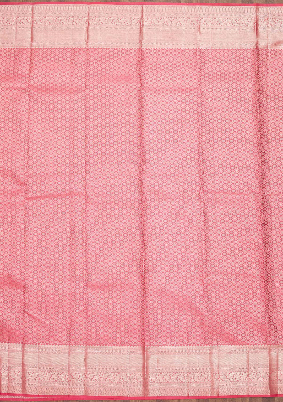 Peach Zariwork Pure Silk Saree