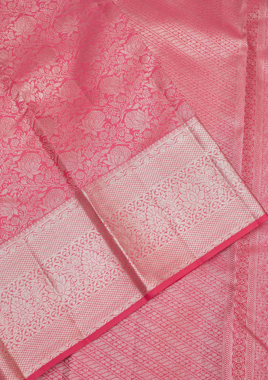 Pink Zariwork Pure Silk Saree