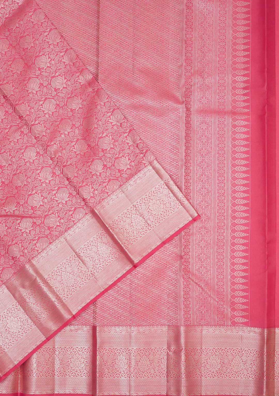 Pink Zariwork Pure Silk Saree