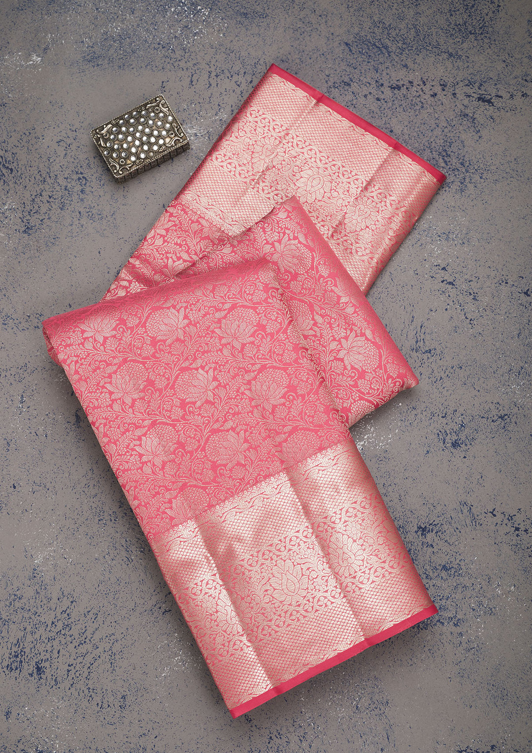 Pink Zariwork Pure Silk Saree