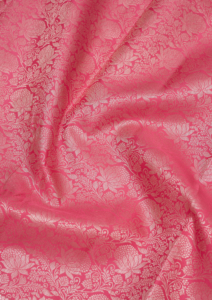 Pink Zariwork Pure Silk Saree