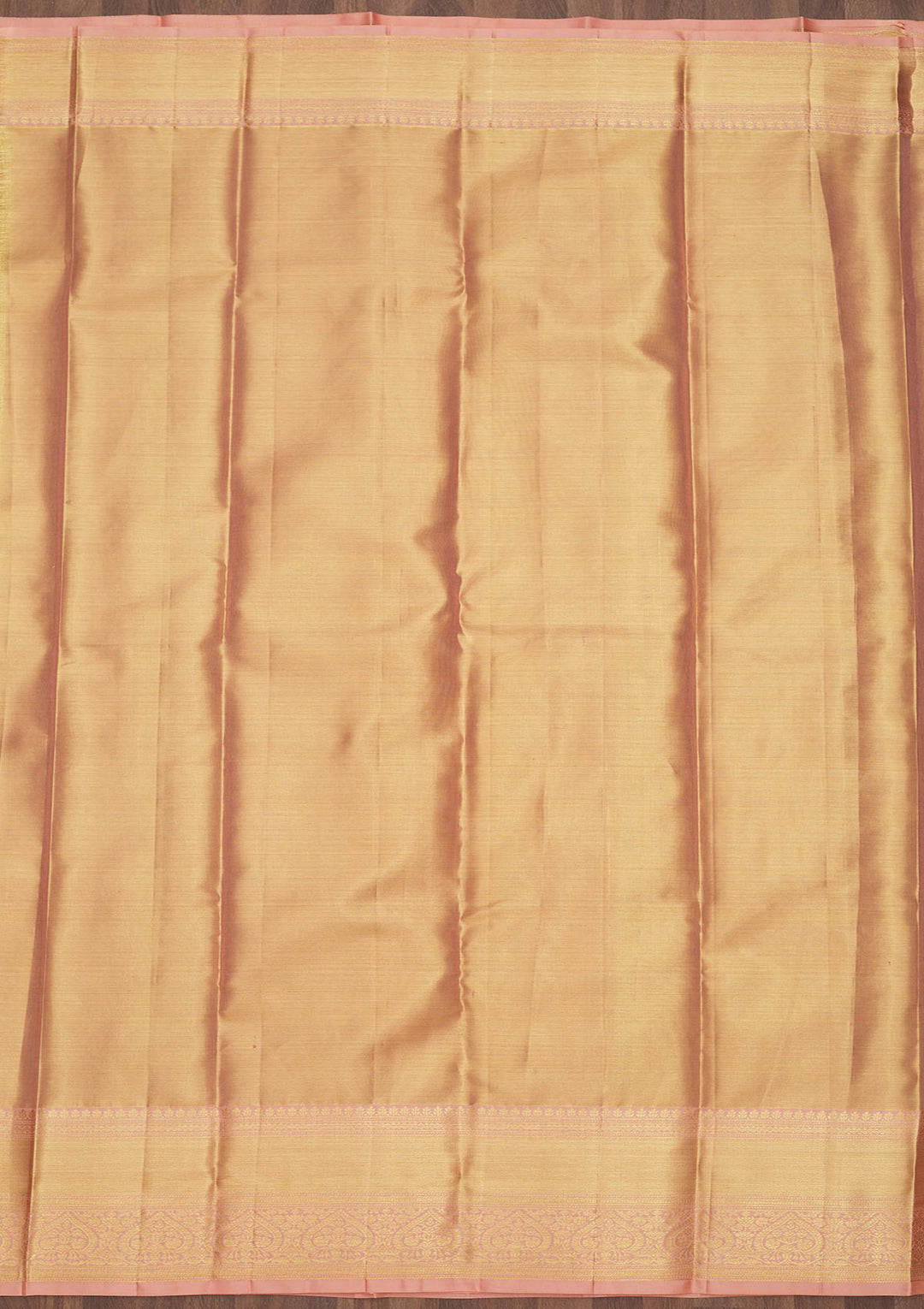 Peach Zariwork Pure Silk Saree