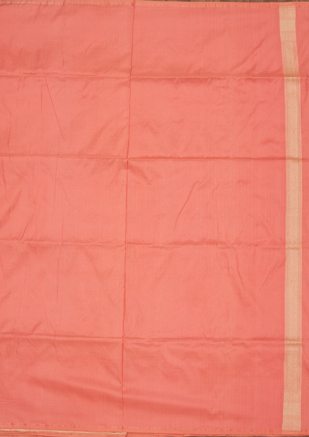 Peach Zariwork Pure Silk Saree