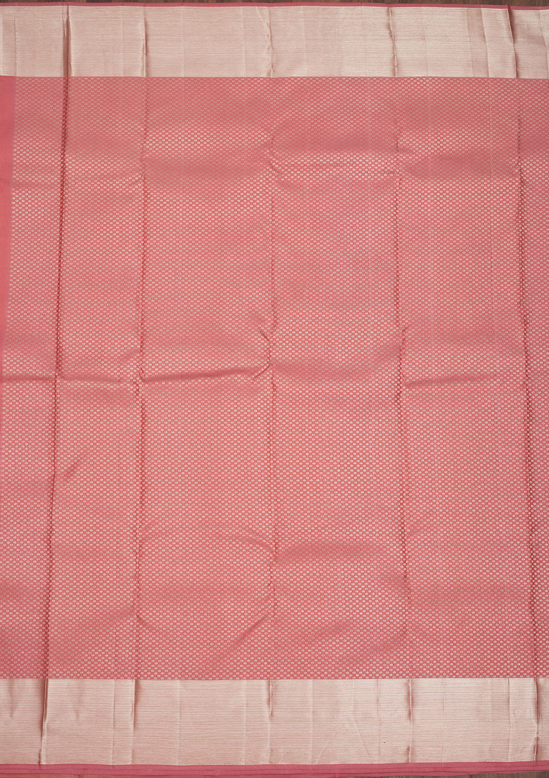 Peach Zariwork Pure Silk Saree