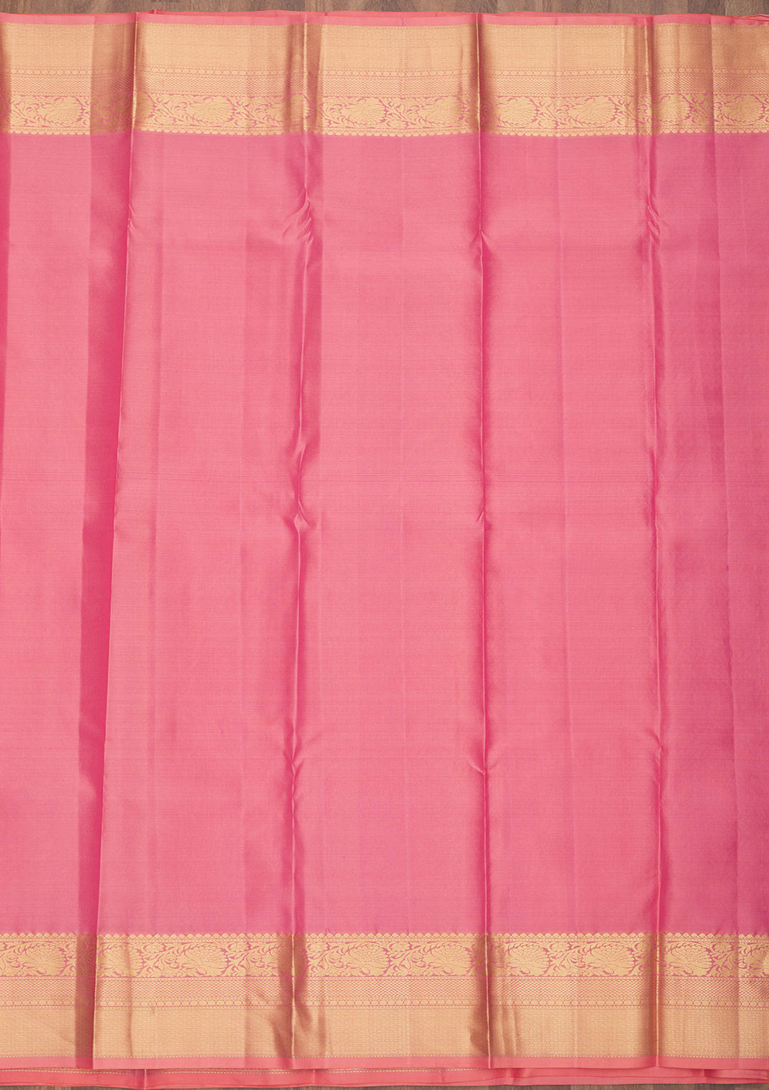 Peach Zariwork Pure Silk Saree