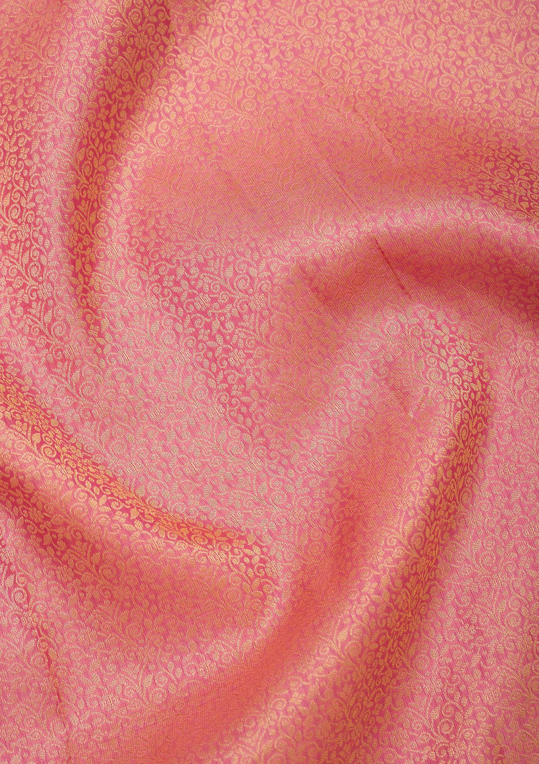 Peach Zariwork Pure Silk Saree