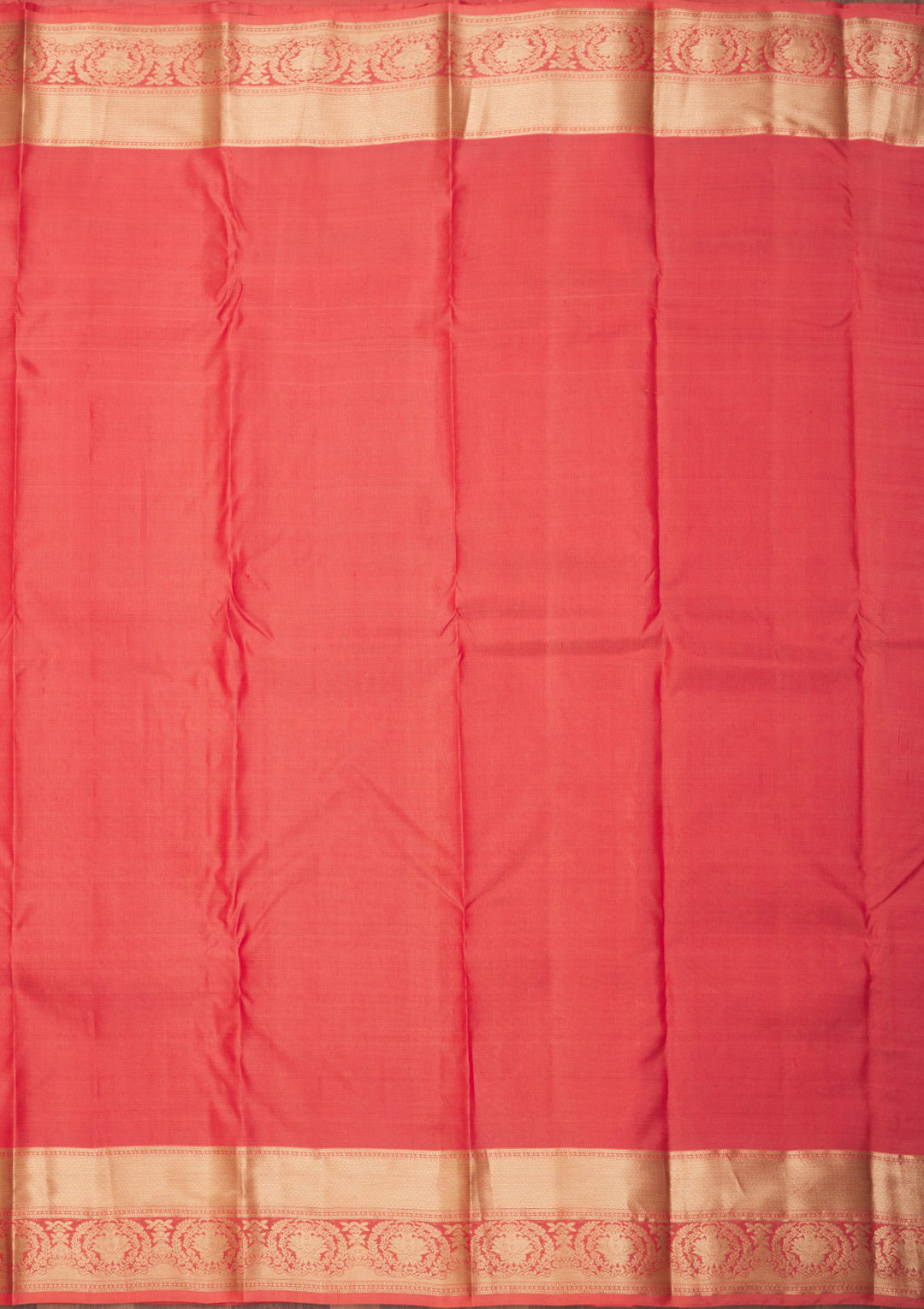 Peach Zariwork Pure Silk Saree