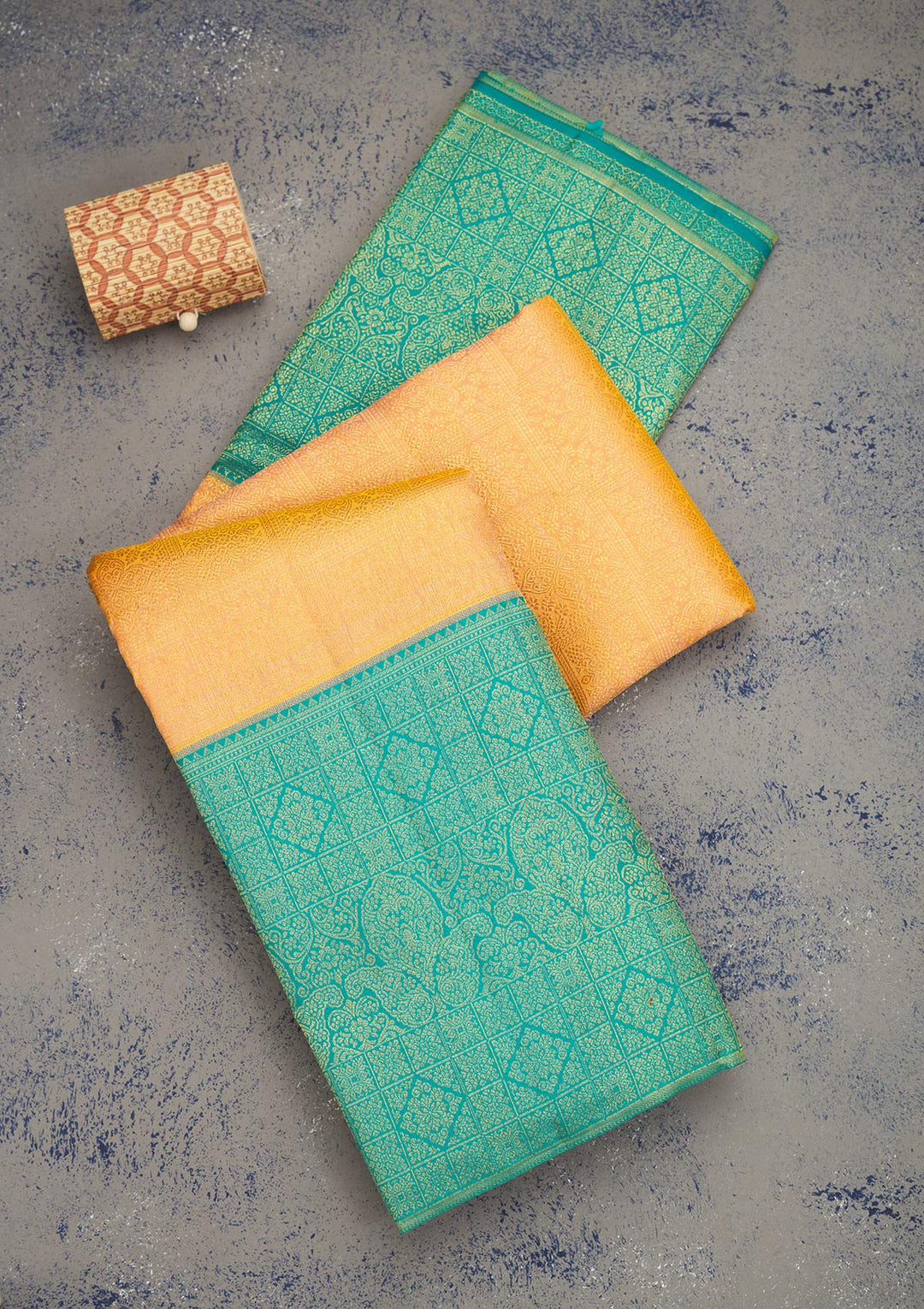 Peach Zariwork Pure Silk Saree