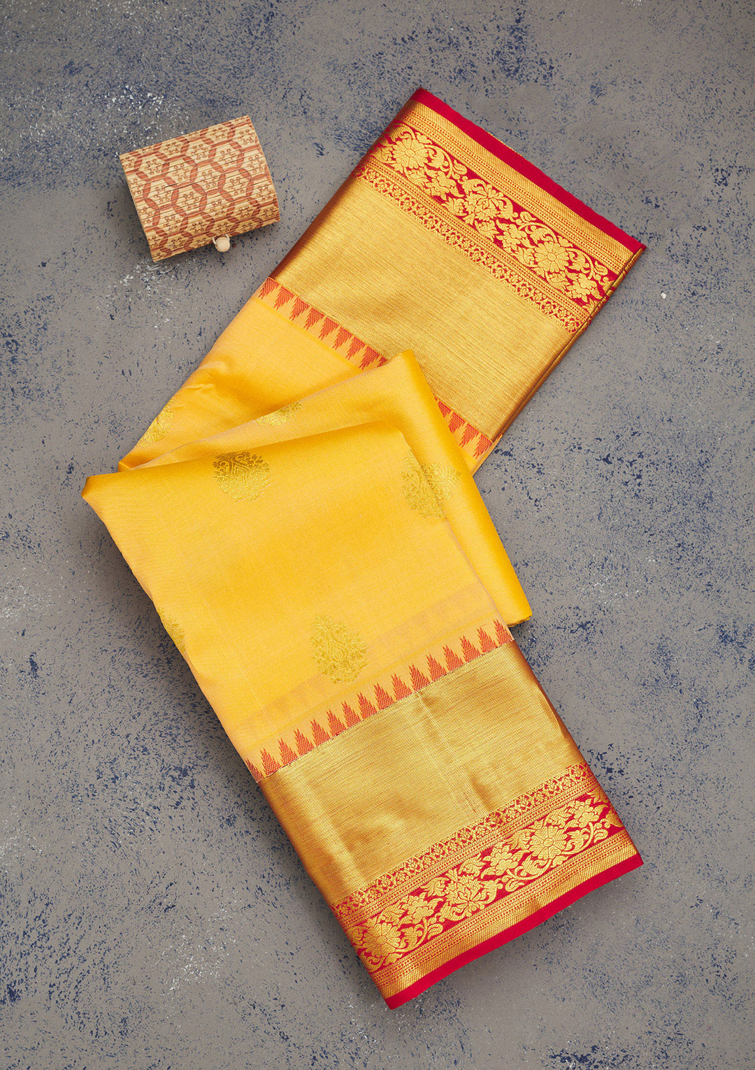 Peach Zariwork Pure Silk Saree