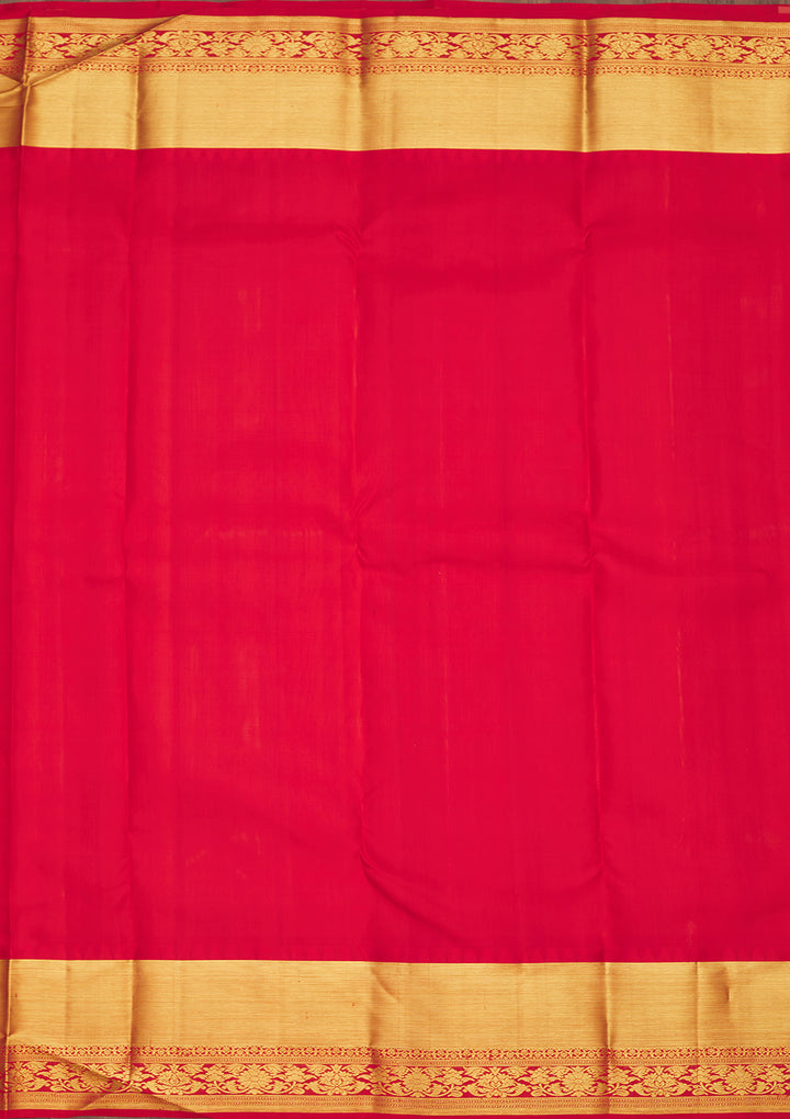 Peach Zariwork Pure Silk Saree