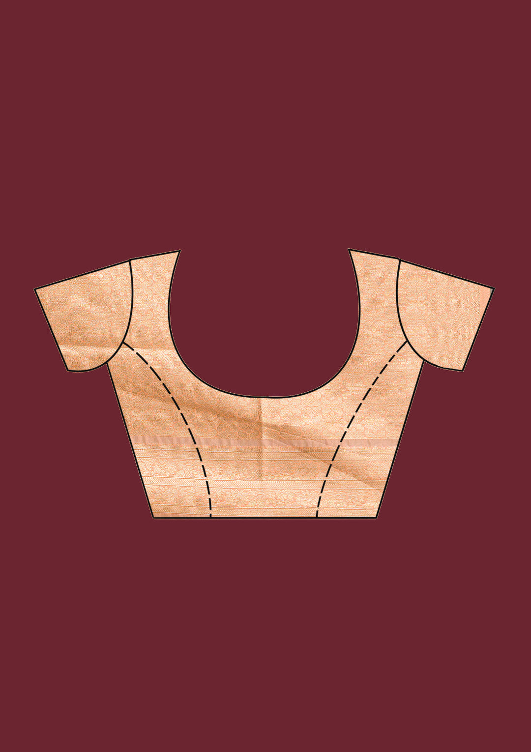 Peach Zariwork Tissue Saree
