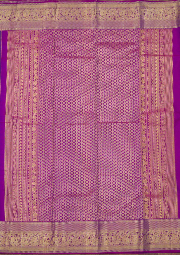 Peacock Blue Zariwork Pure Silk Saree