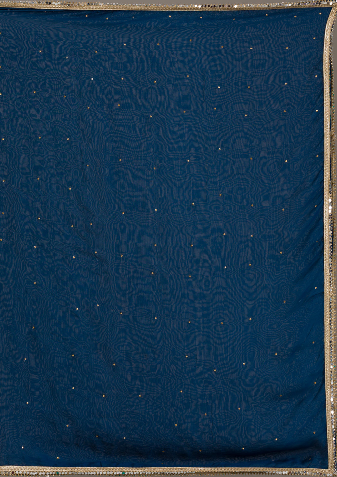 Peacock Blue Zariwork Georgette Readymade Lehenga