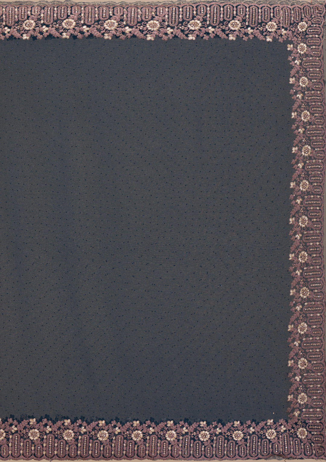 Peacock Blue Zariwork Georgette Saree