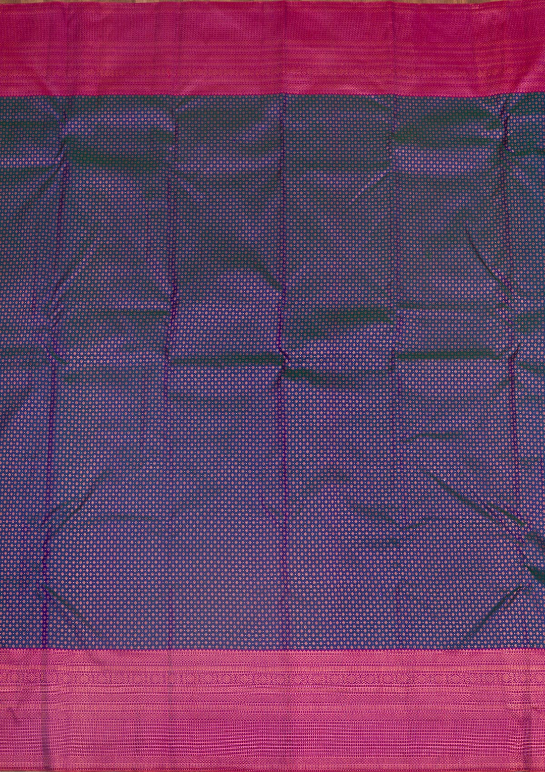Peacock Blue Zariwork Kanjivaram Pure Silk Saree