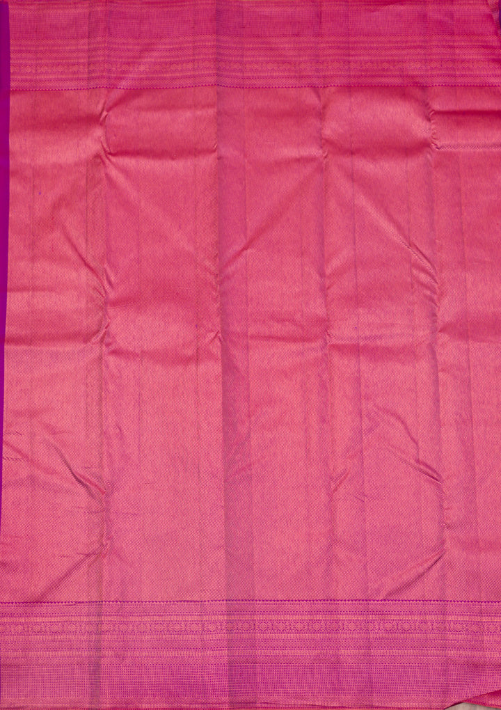 Peacock Blue Zariwork Kanjivaram Pure Silk Saree