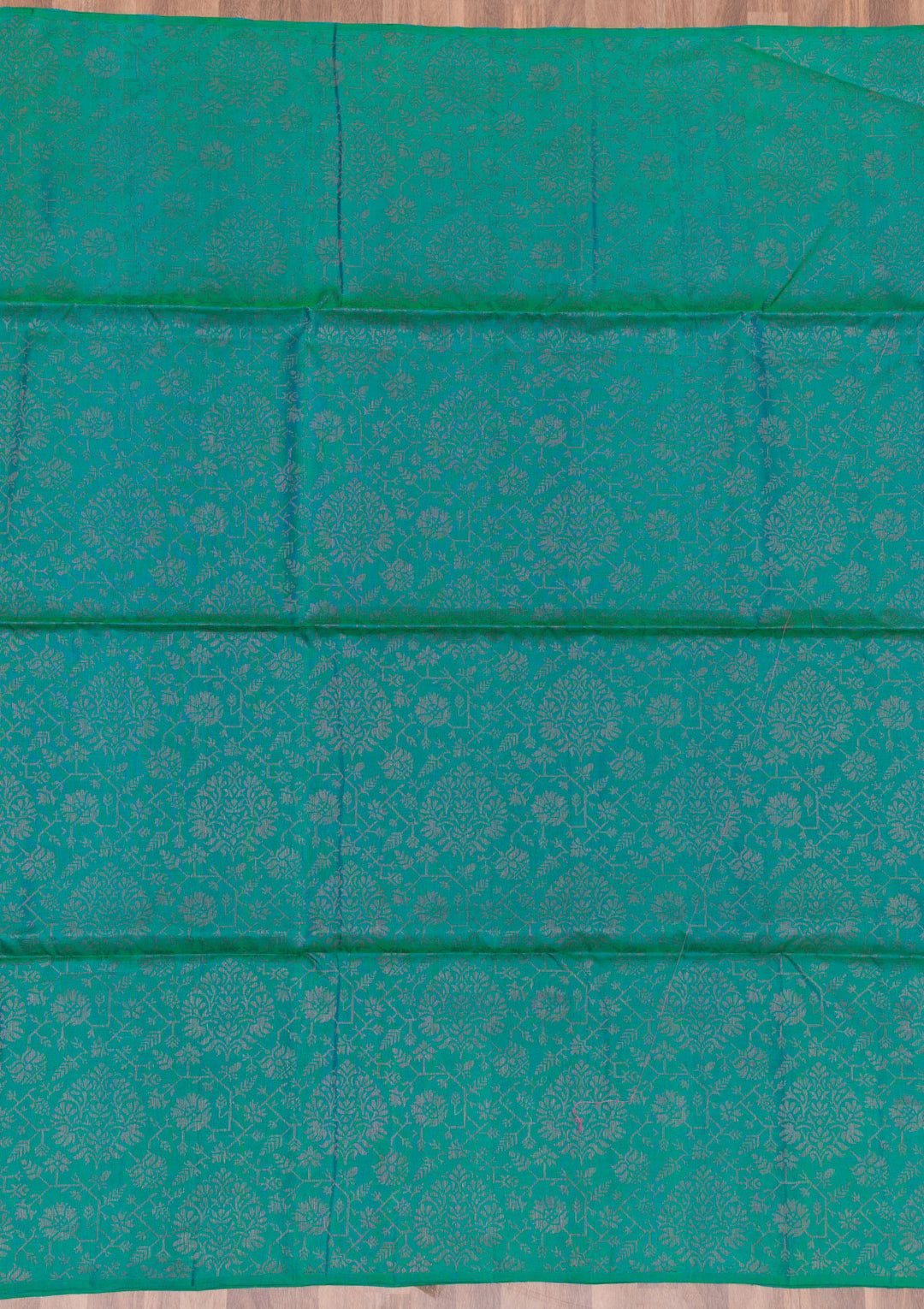 Peacock Blue Zariwork Pure Silk Saree