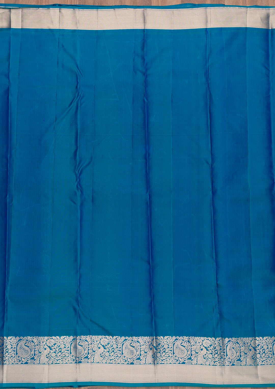 Peacock Blue Zariwork Banarasi Pure Silk Saree