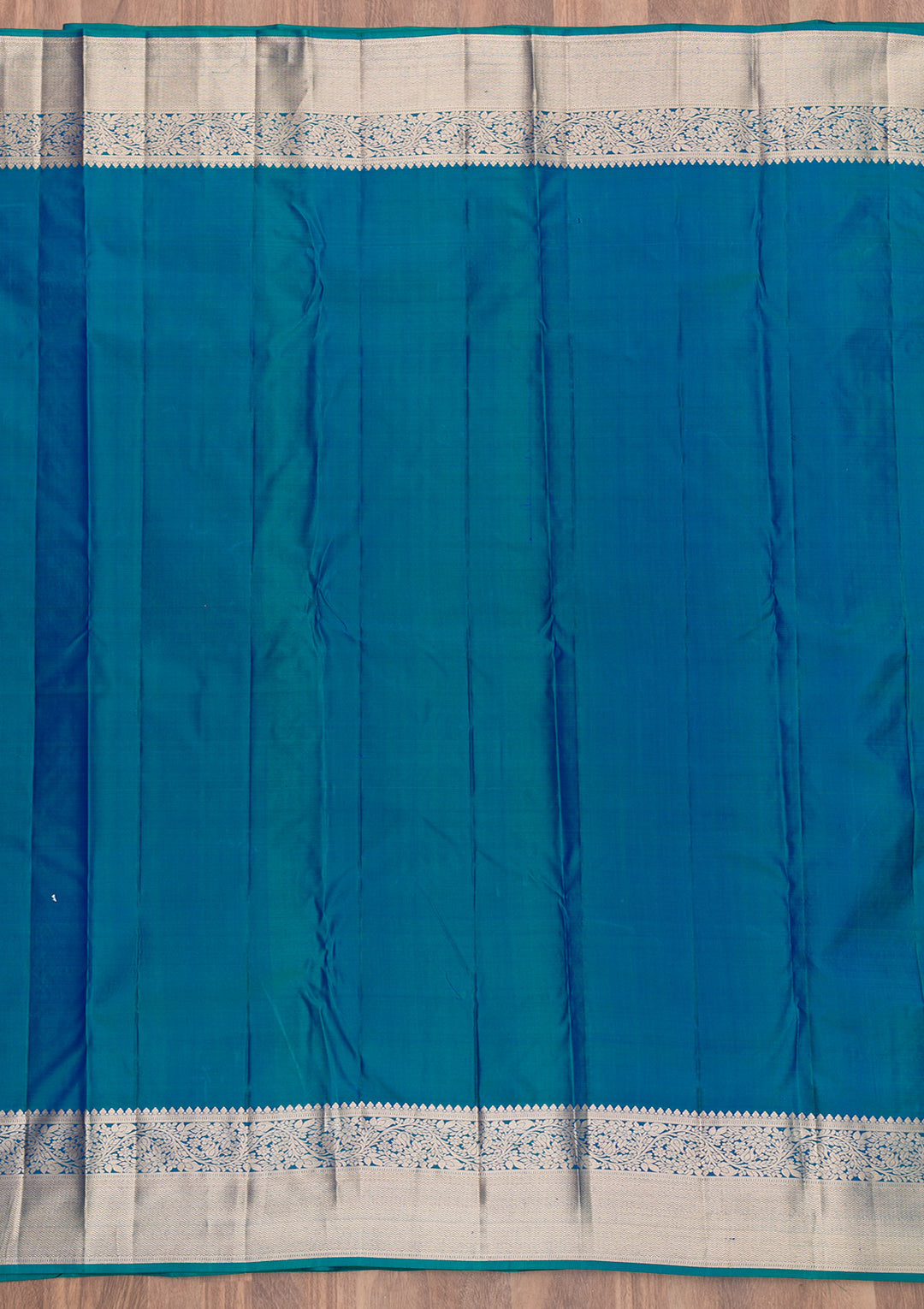 Peacock Blue Zariwork Banarasi Pure Silk Saree