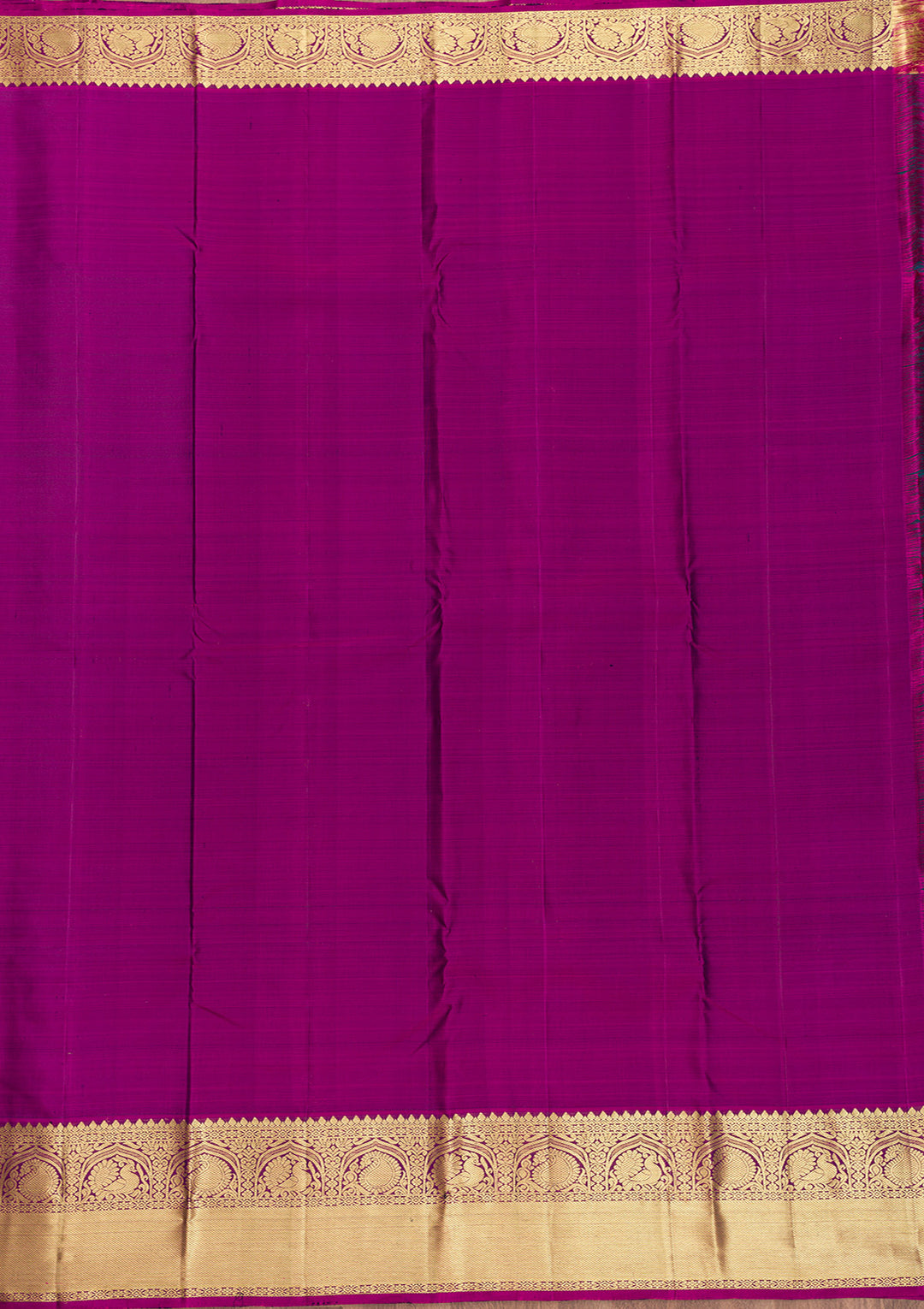 Peacock Blue Zariwork Kanjivaram Pure Silk Saree