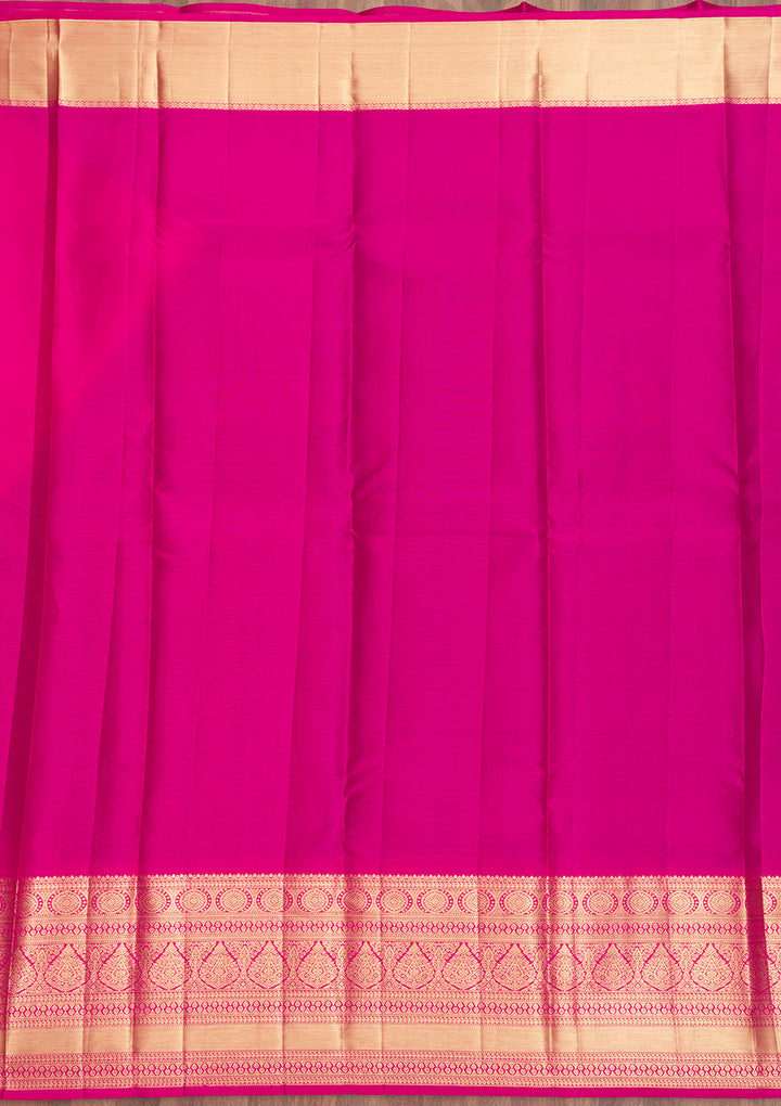 Peacock Blue Zariwork Pure Silk Saree