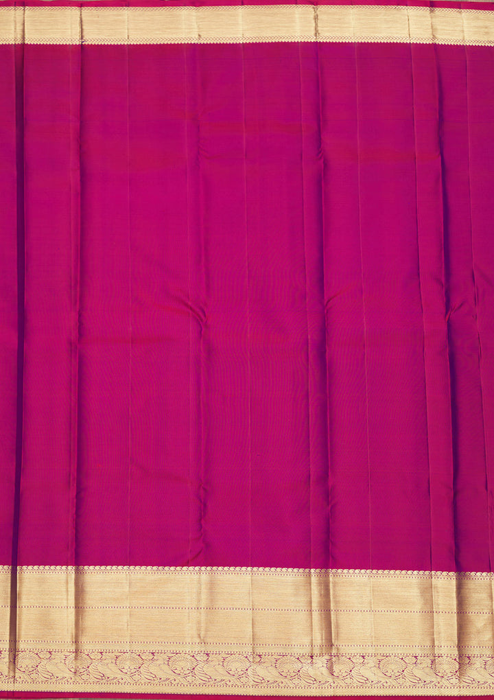 Peacock Blue Zariwork Pure Silk Saree