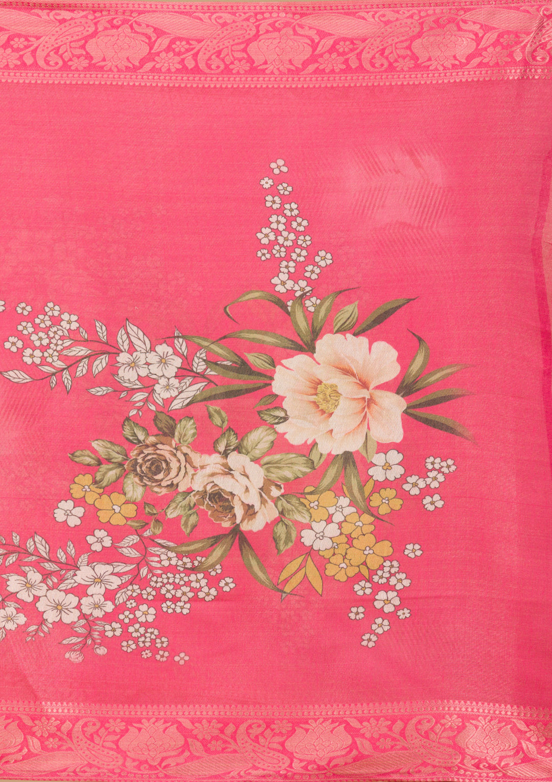 Pink Cutdana Tissue Readymade Salwar Suit