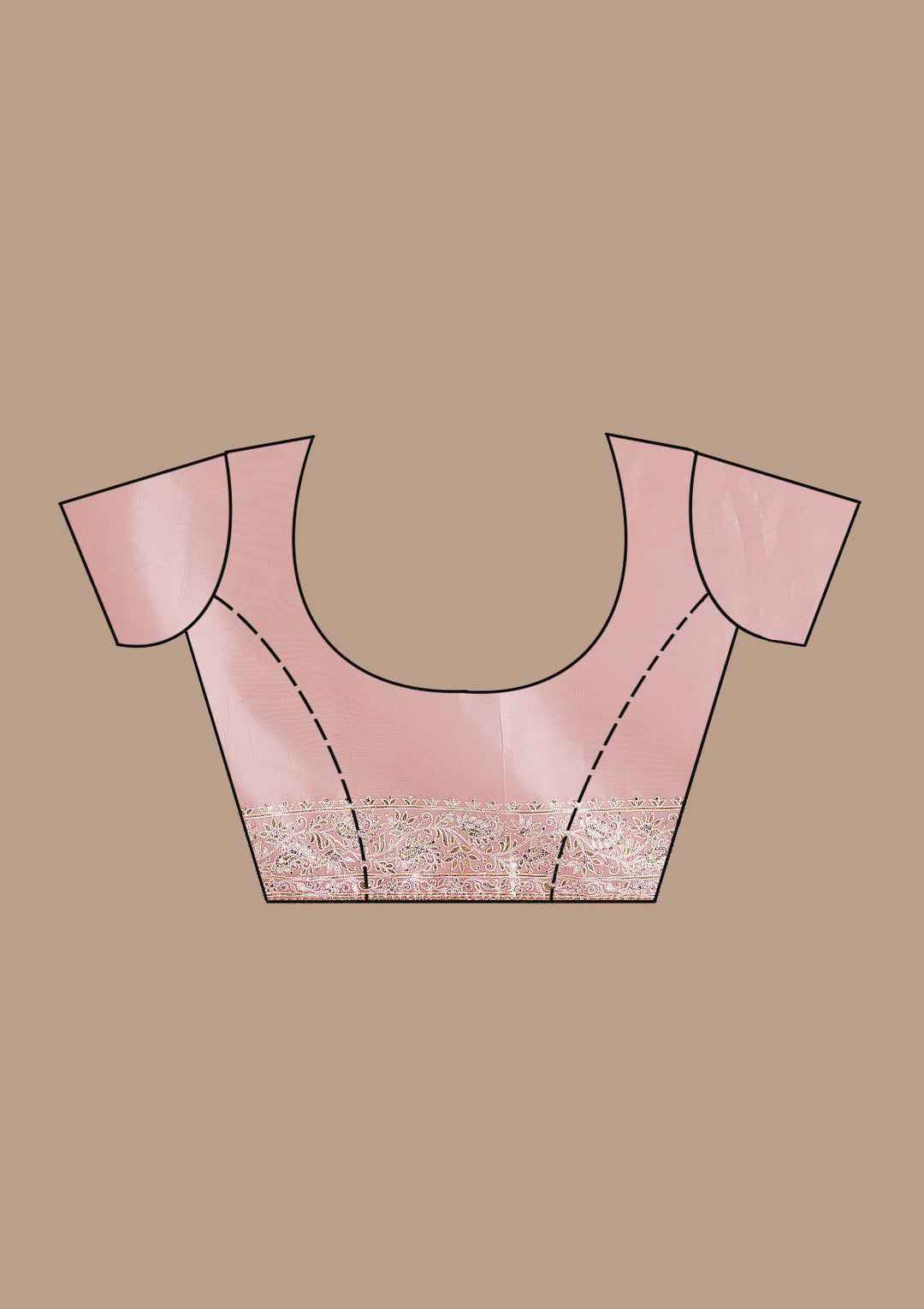 Pink Gotapatti Tissue Saree
