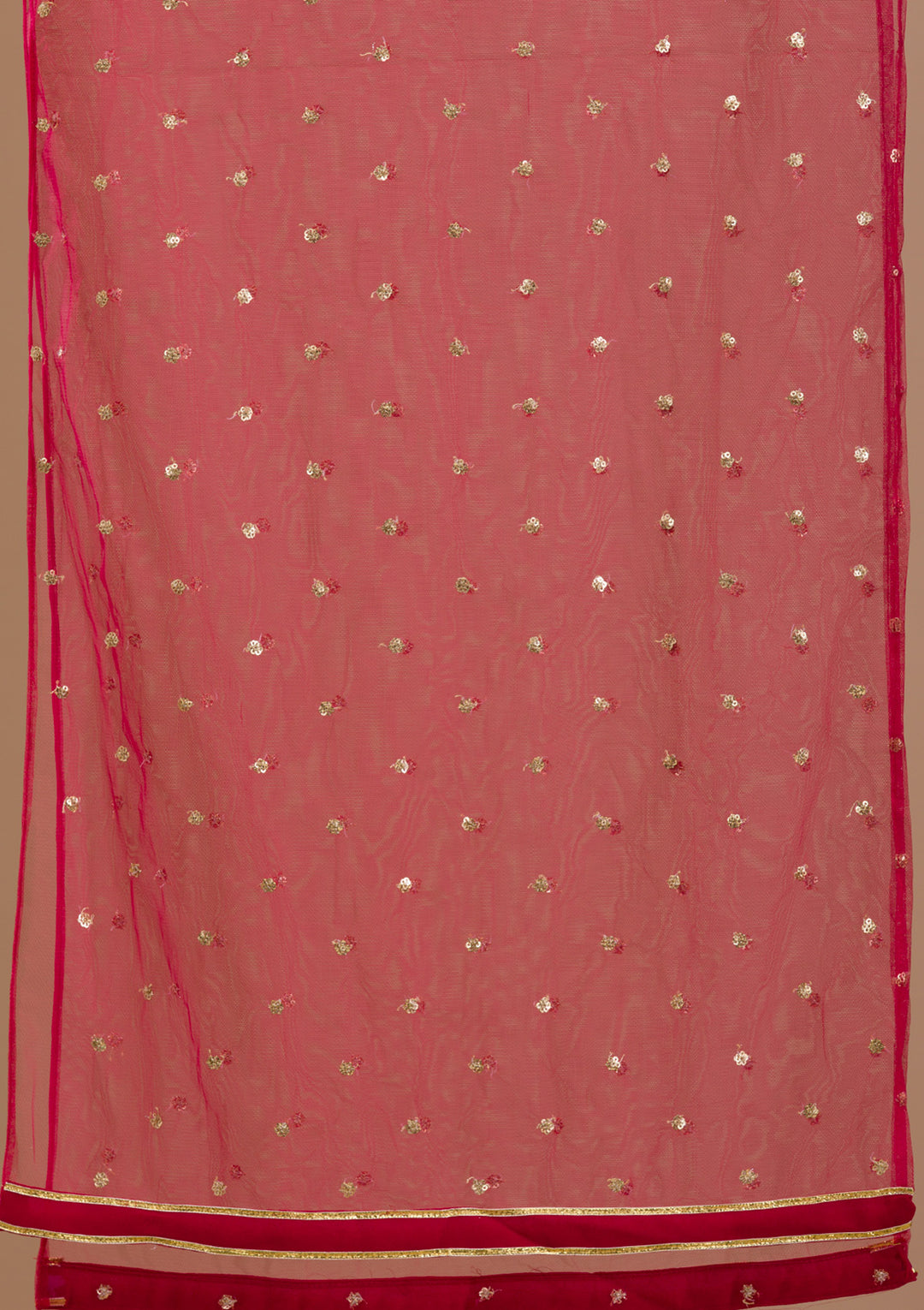 Pink Sequins Georgette Readymade Anarkali Suit