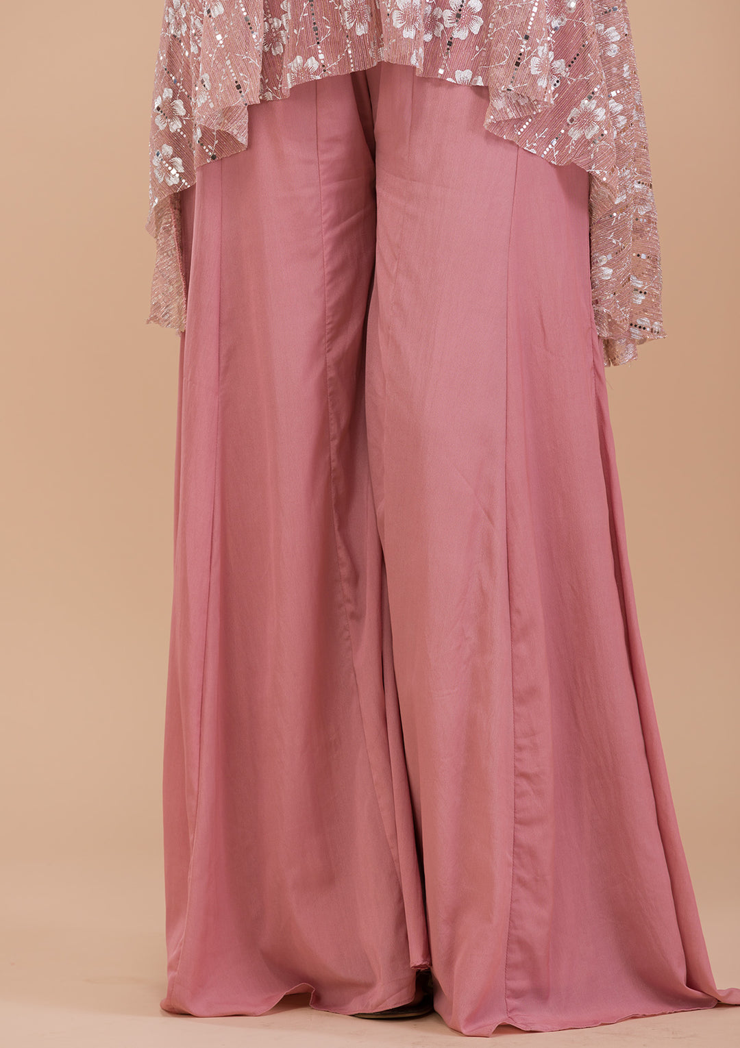 Pink Sequins Shimmer Readymade Salwar Suit