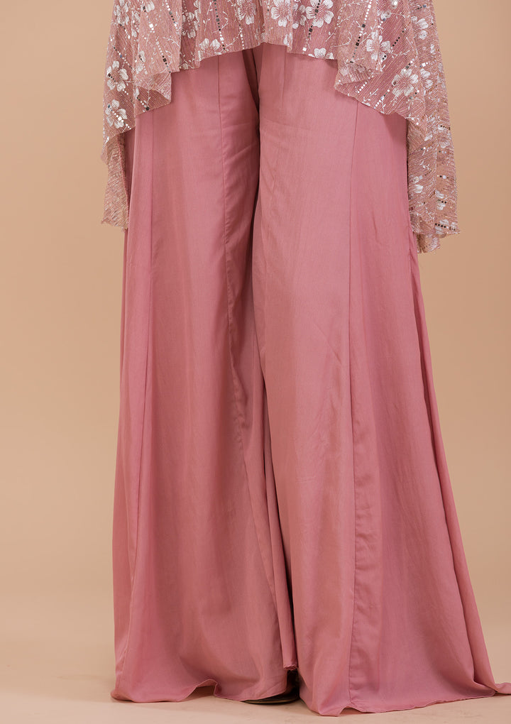 Pink Sequins Shimmer Readymade Salwar Suit