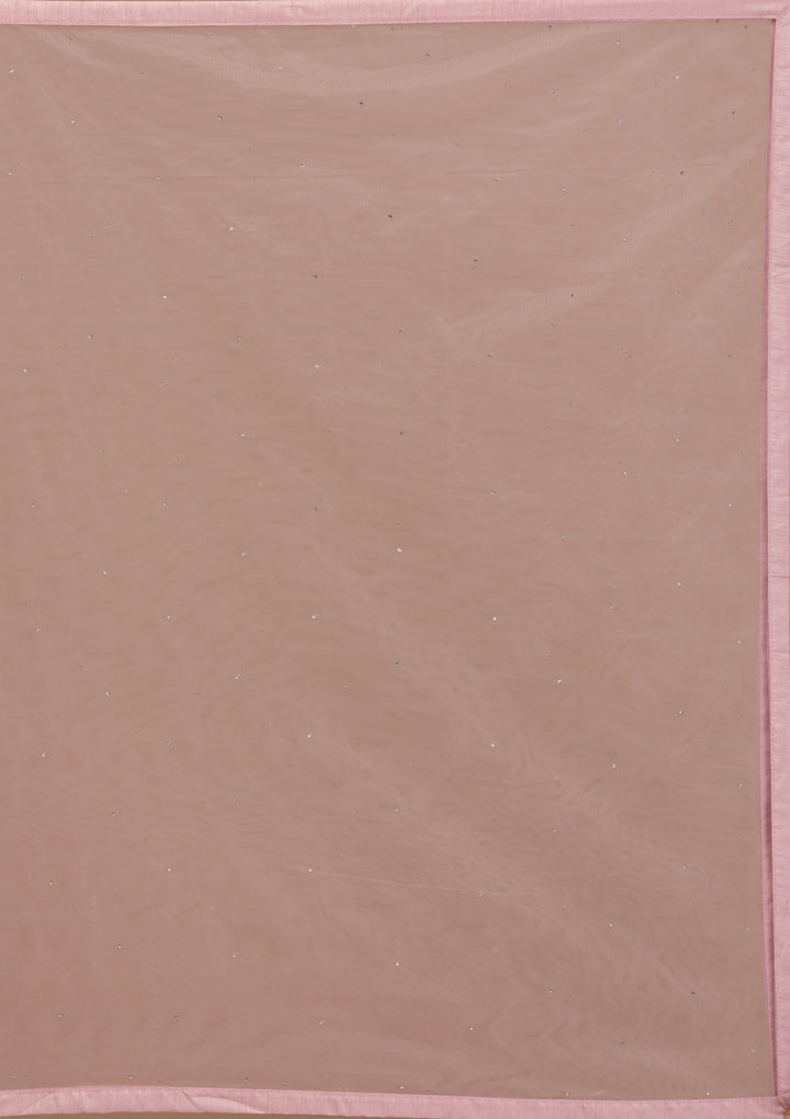 Pink Sequins Tissue Readymade Sharara Suit