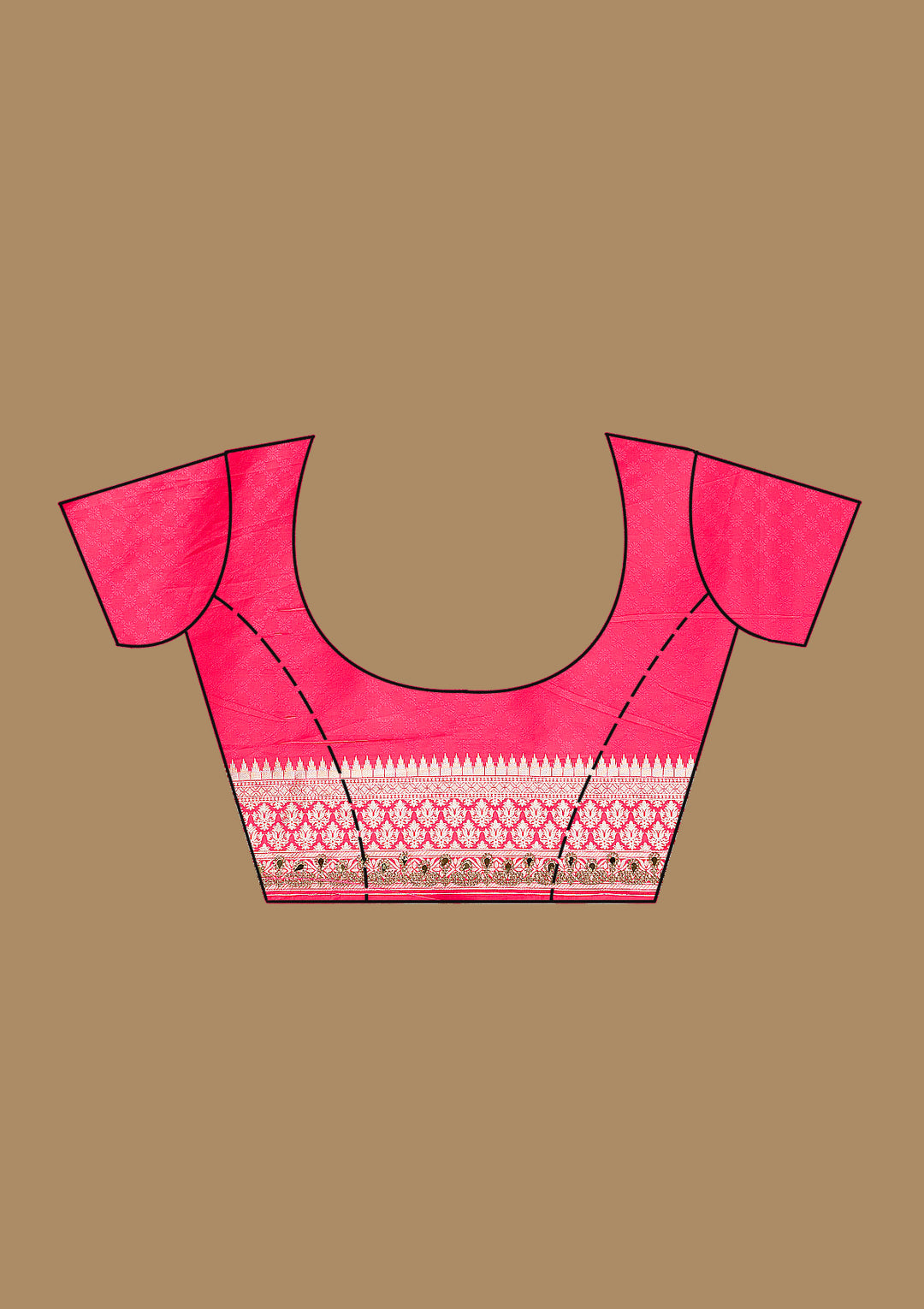 Pink Zariwork Banarasi Silk Saree