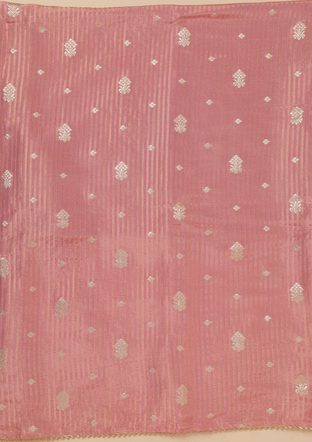 Pink Zariwork Georgette Unstitched Salwar Suit