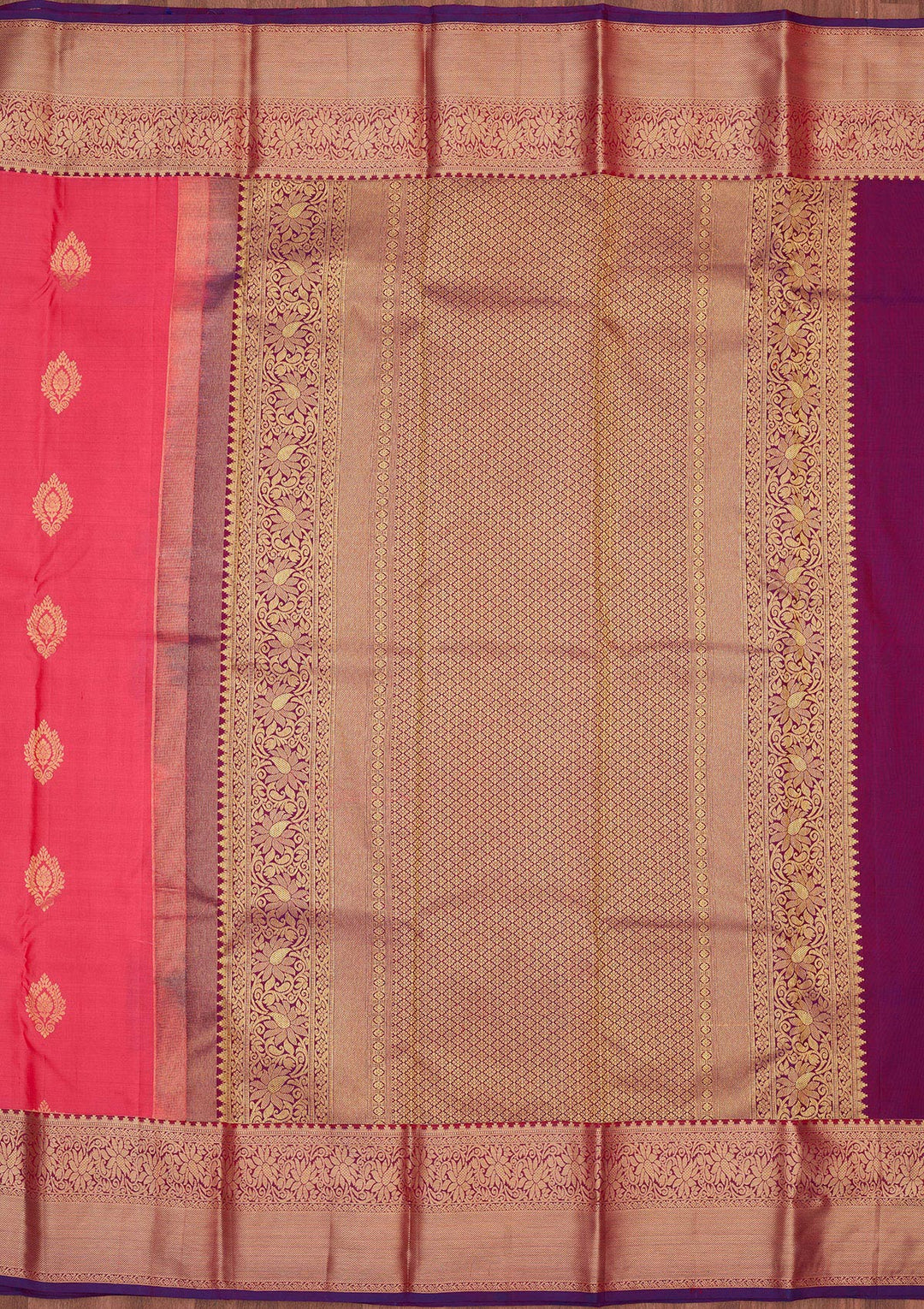 Pink Zariwork Pure Silk Saree