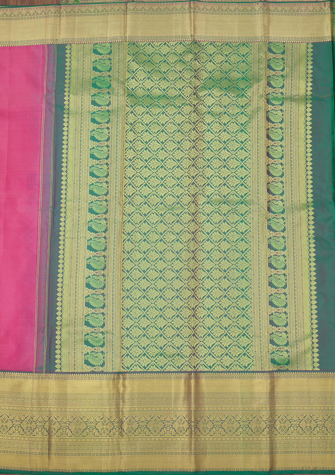 Pink Zariwork Pure Silk Saree