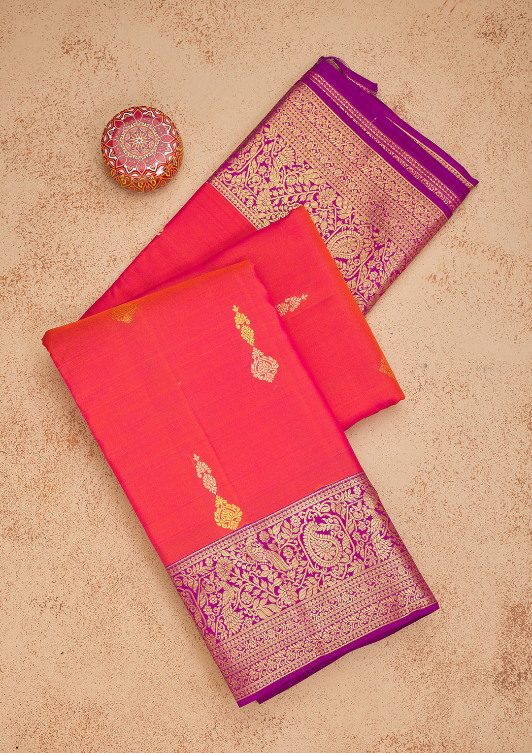 Pink Zariwork Pure Silk Saree
