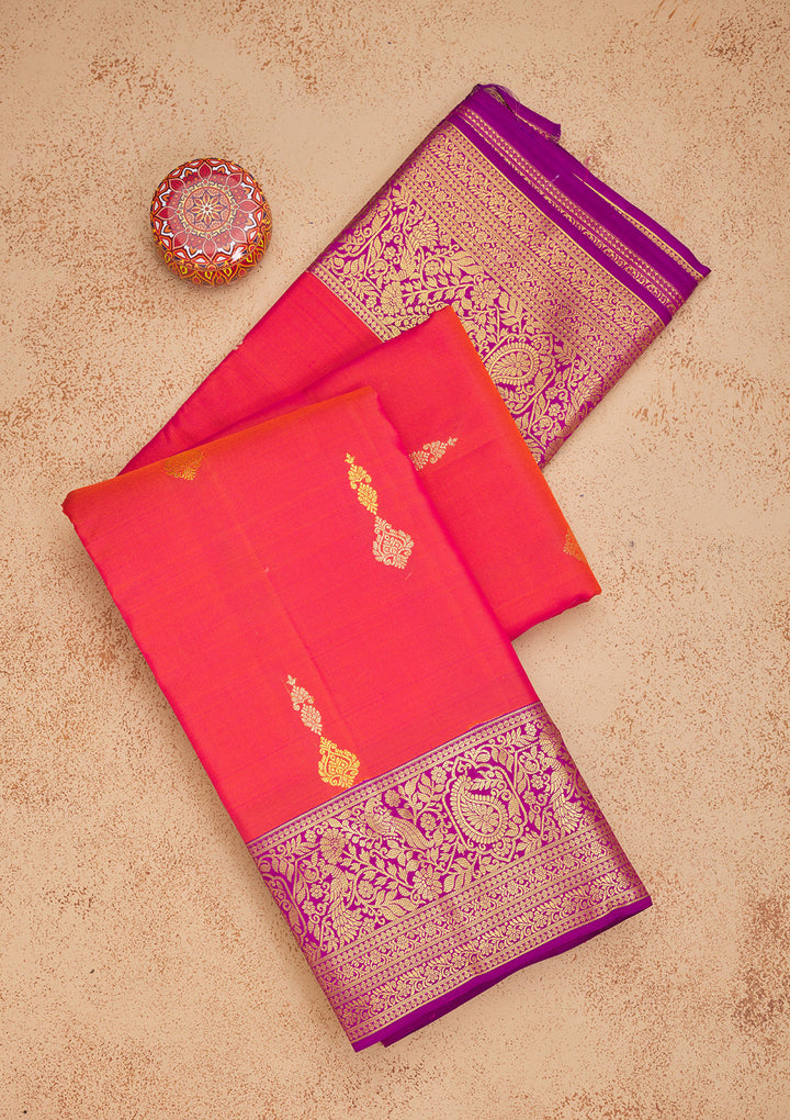 Pink Zariwork Pure Silk Saree