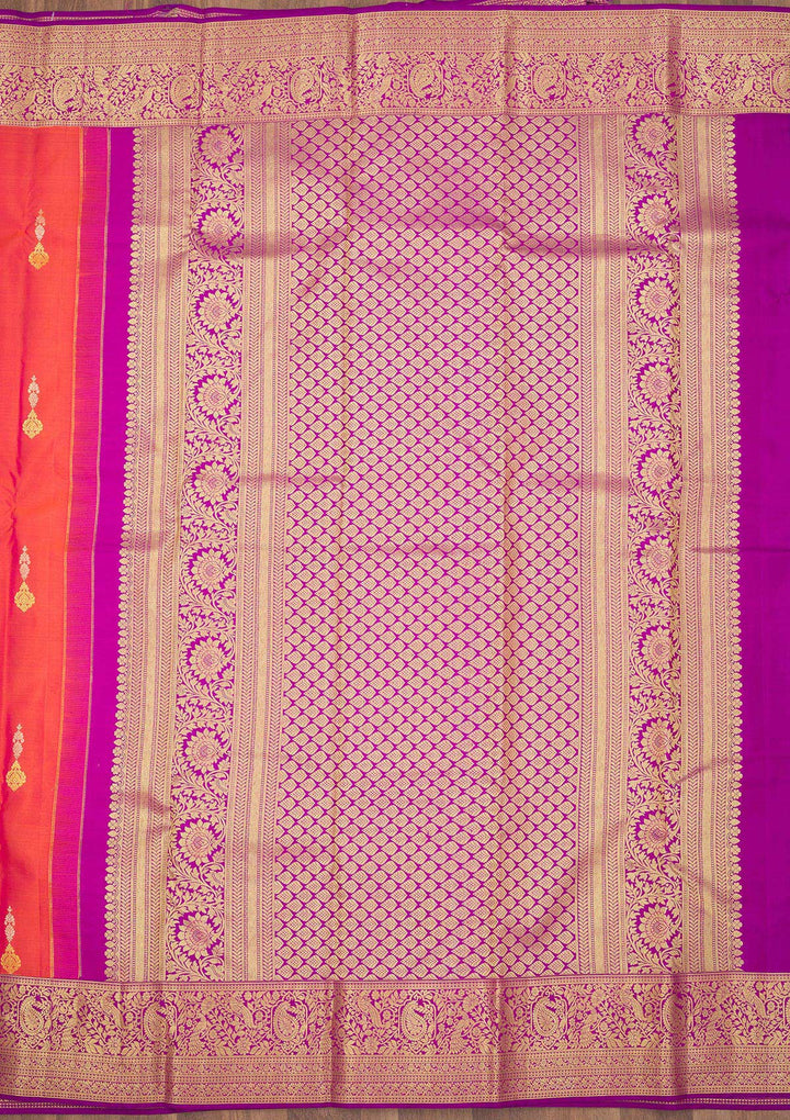 Pink Zariwork Pure Silk Saree