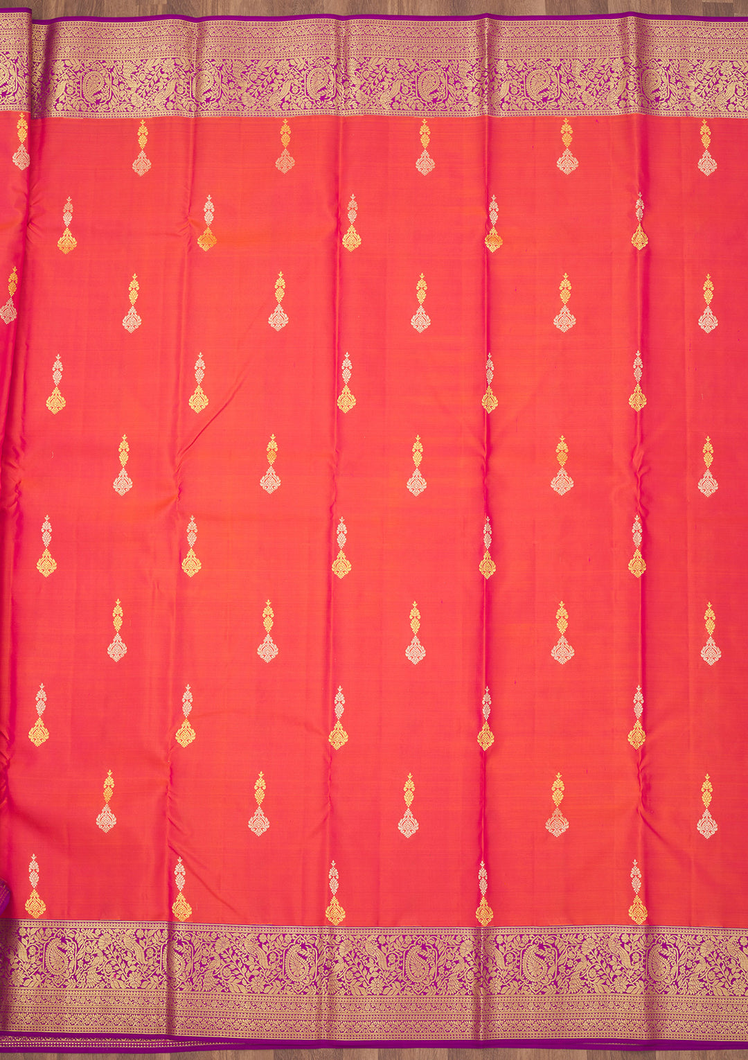 Pink Zariwork Pure Silk Saree