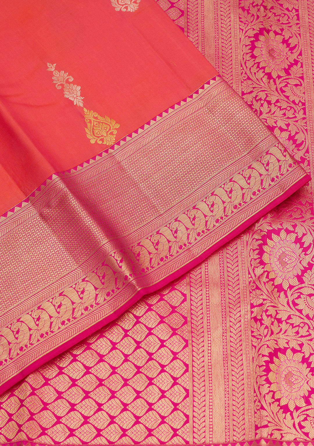 Pink Zariwork Pure Silk Saree