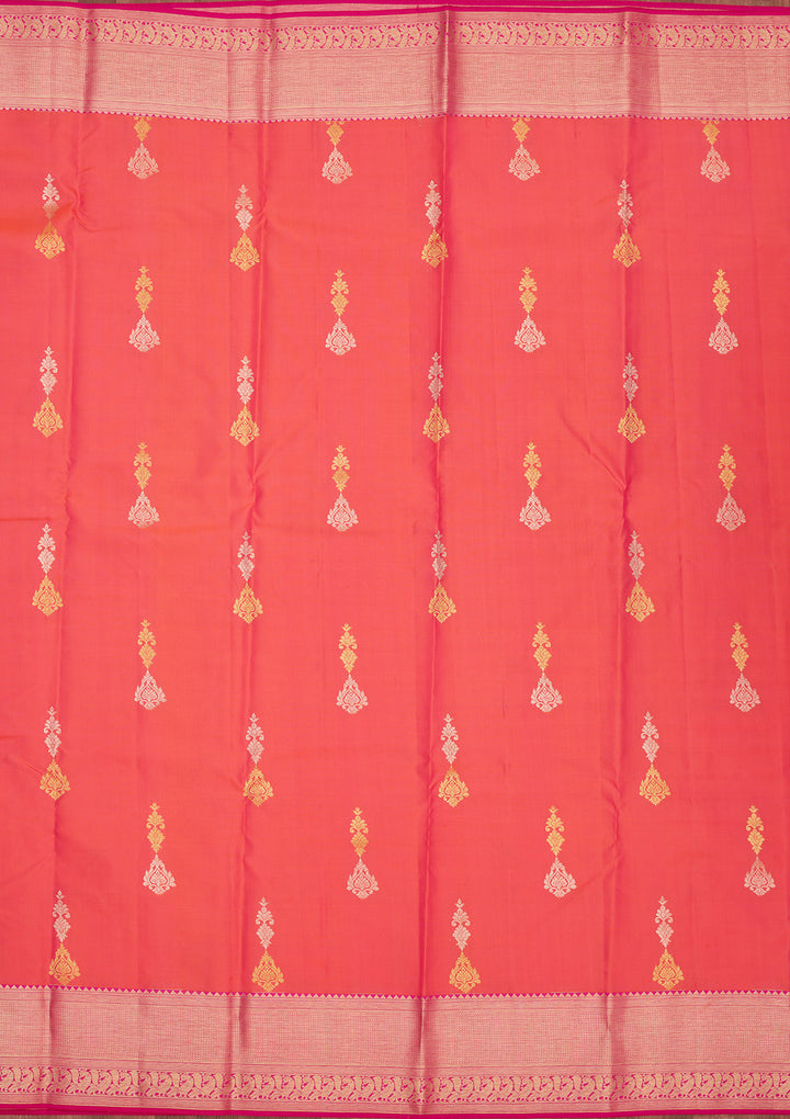 Pink Zariwork Pure Silk Saree