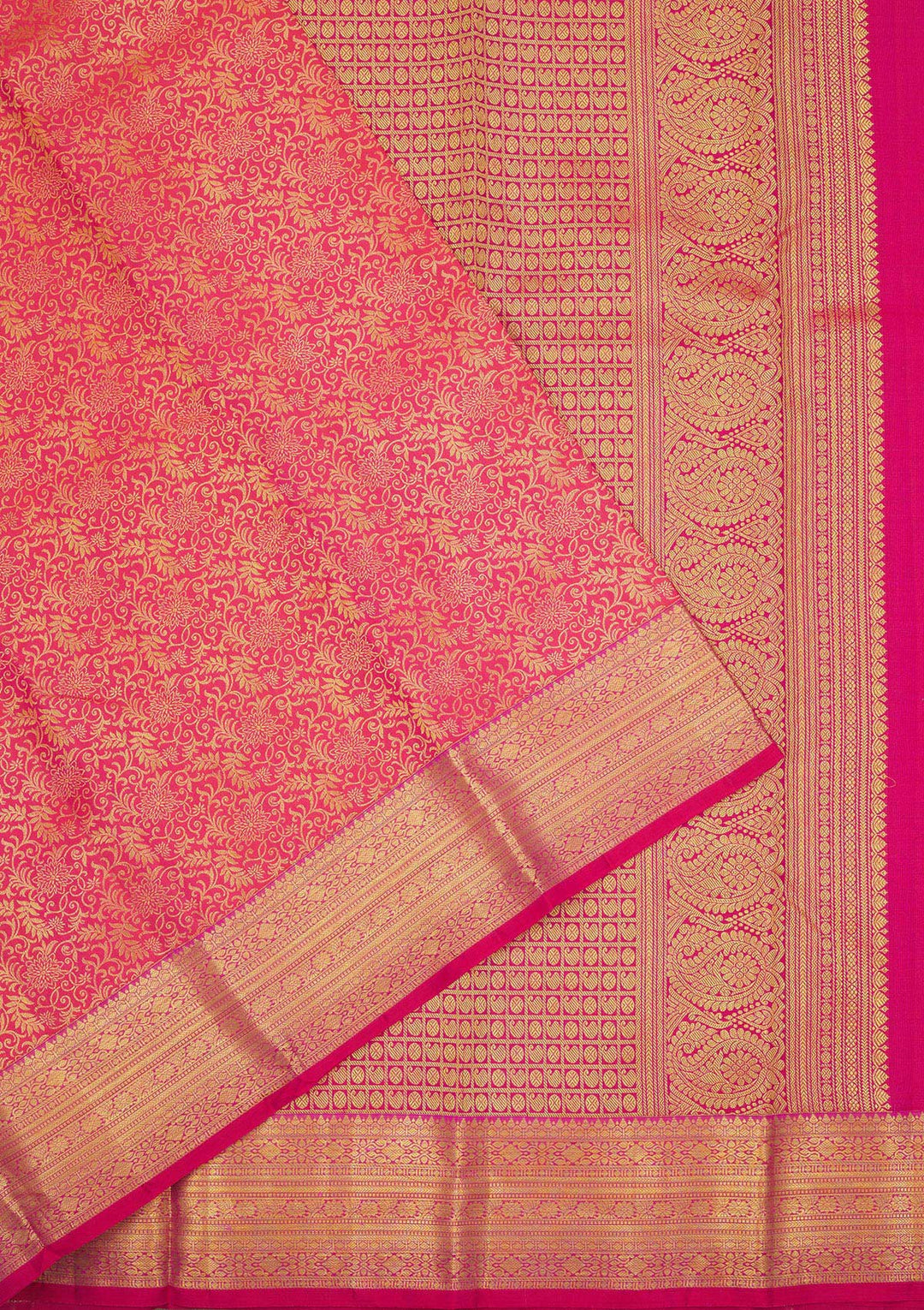 Pink Zariwork Pure Silk Saree