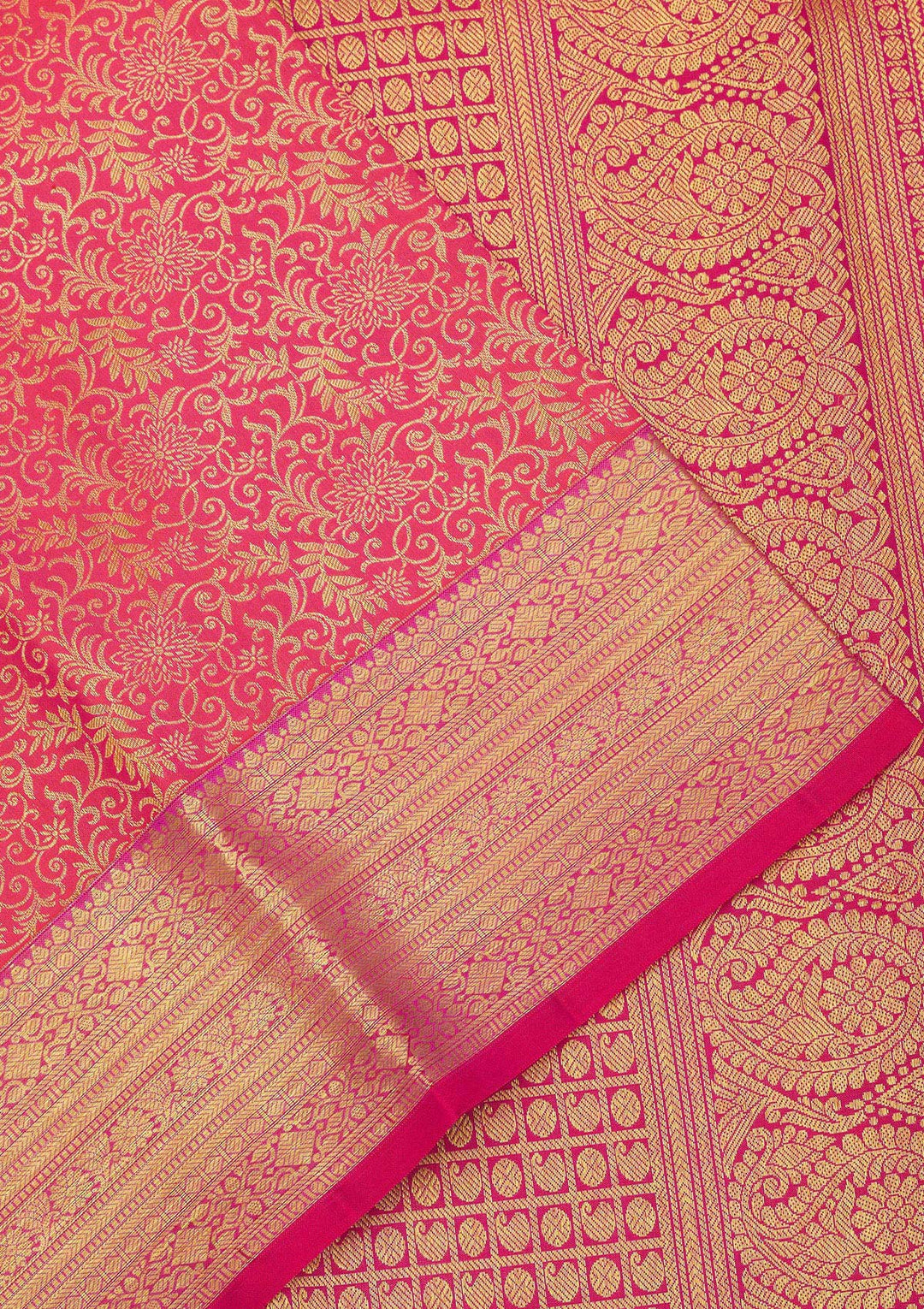 Pink Zariwork Pure Silk Saree
